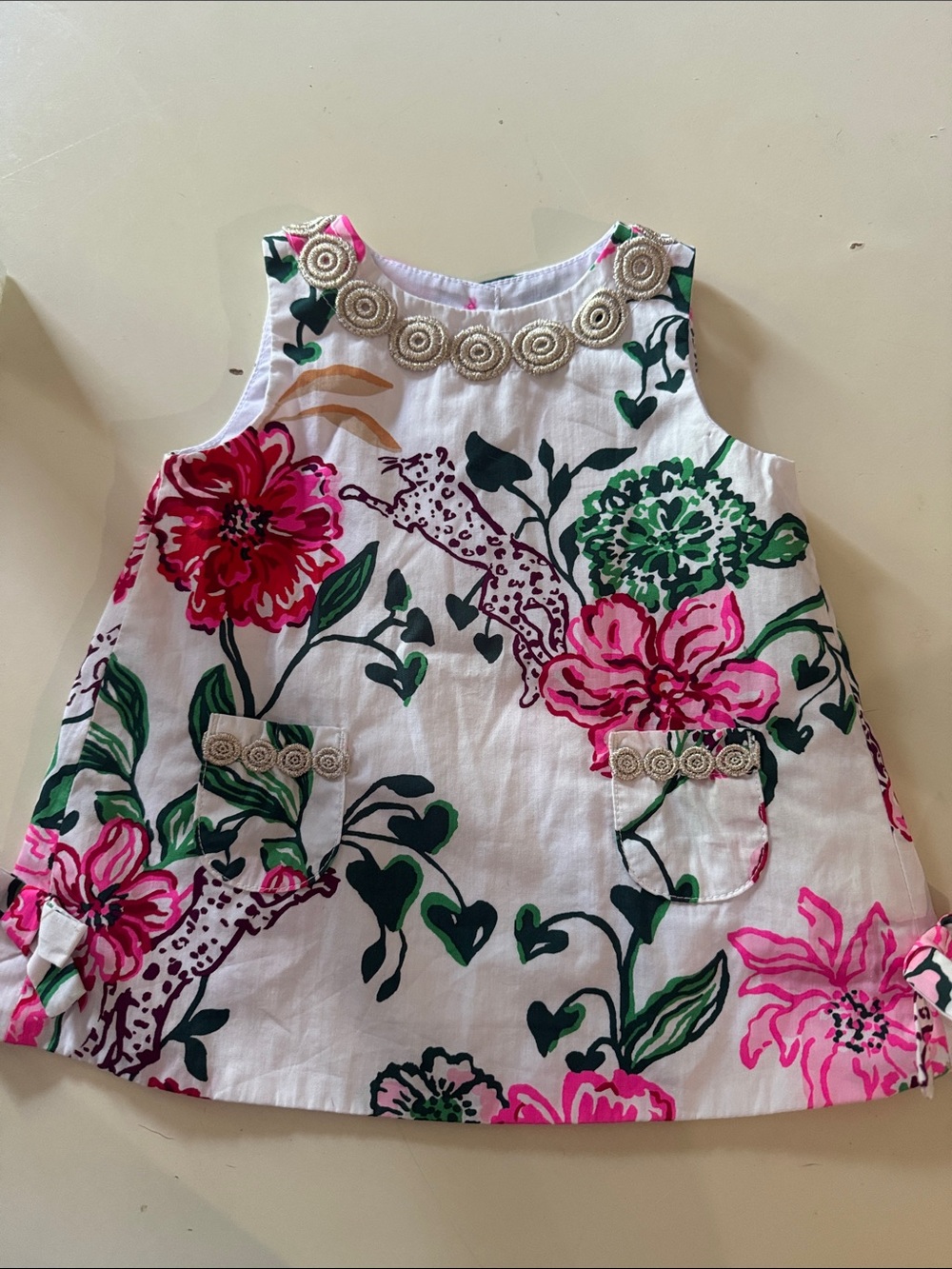 Lilly Pulitzer Baby Lilly Floral Shift Dress 6-12 Months $58